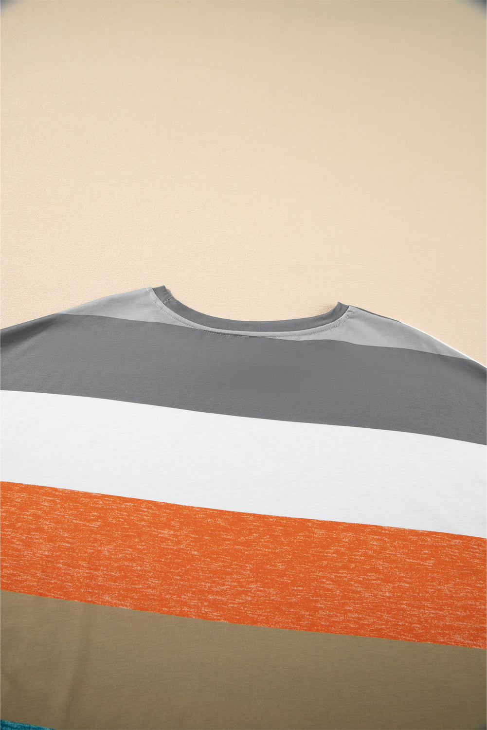Green Plus Size Colorblock Pullover Top BB Fashion Outlet