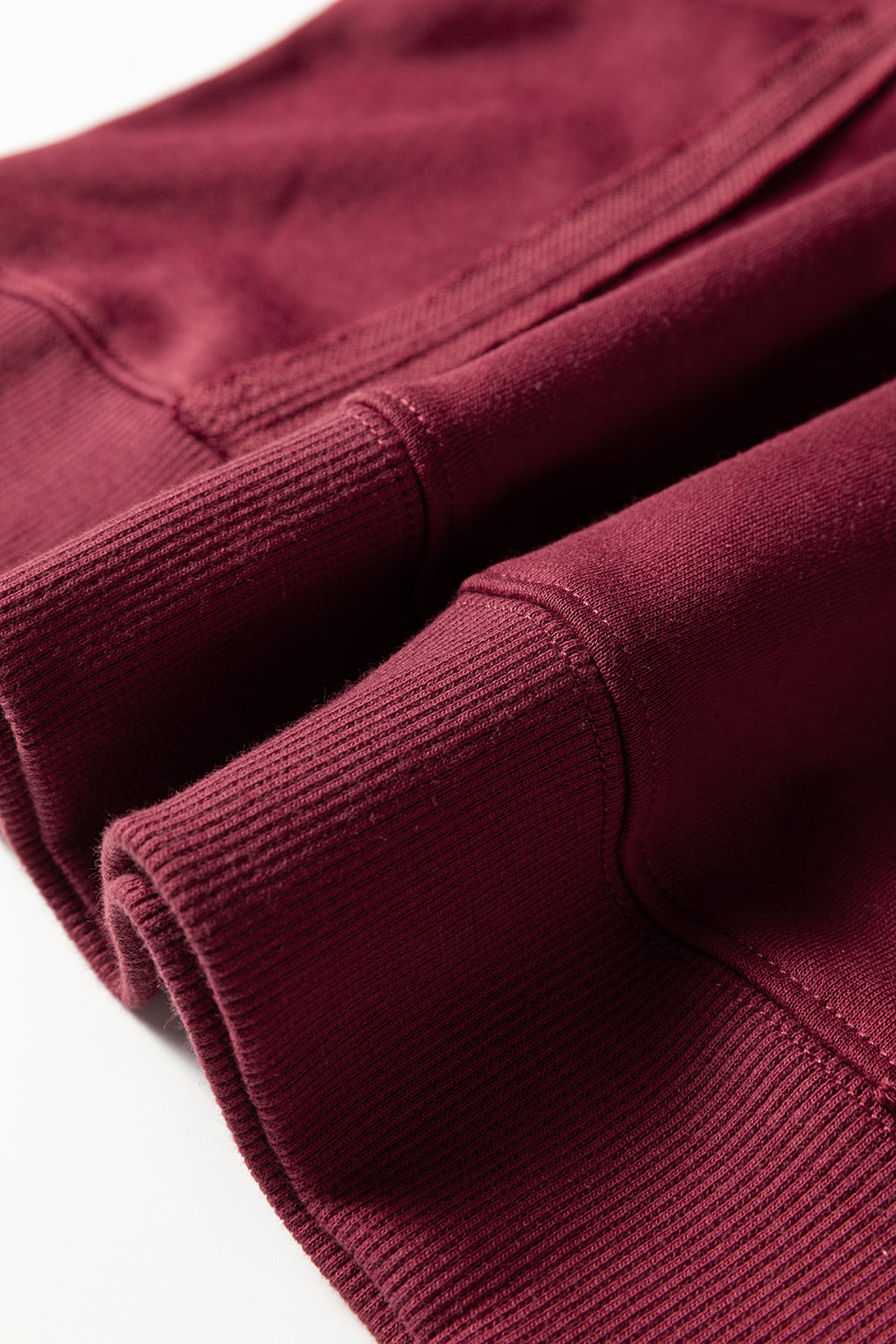 Colourblock Patchwork Sleeve Raw Seam Sweatshirt - eAura