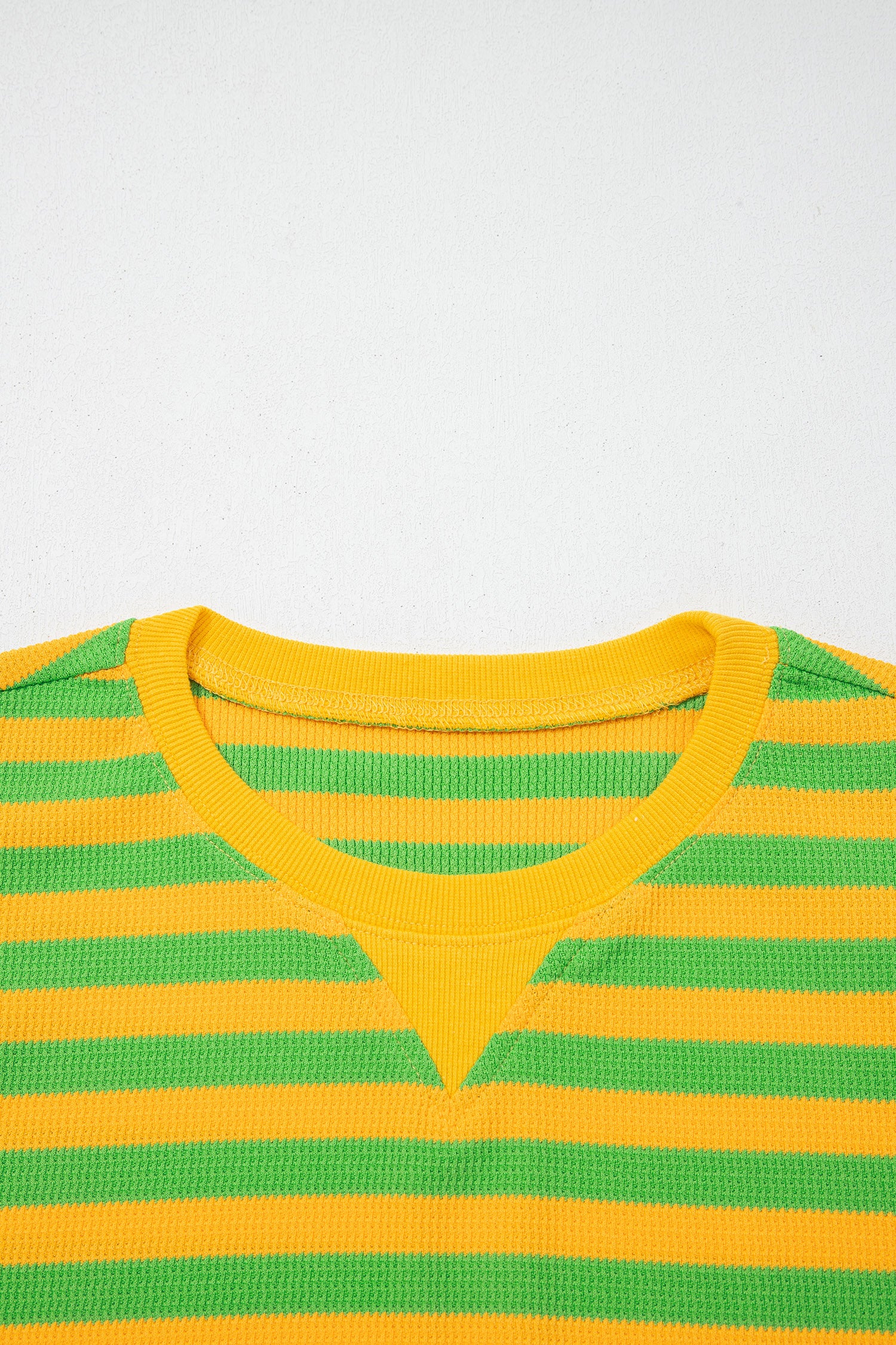 Puff Short Sleeve T Shirt Matching Shorts Set – Green Stripe