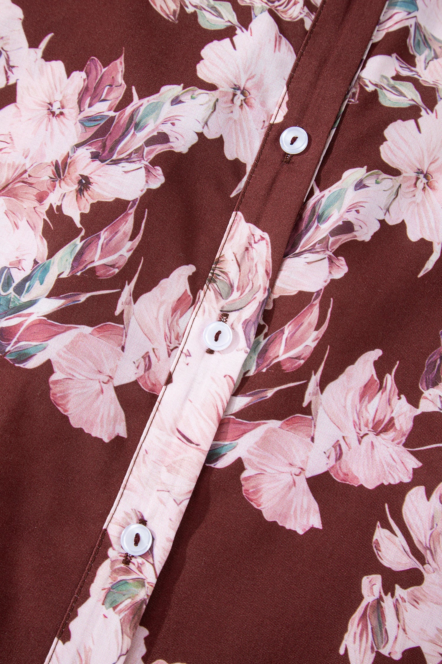 Floral Puff Sleeve Lightweight Shirt - eAura