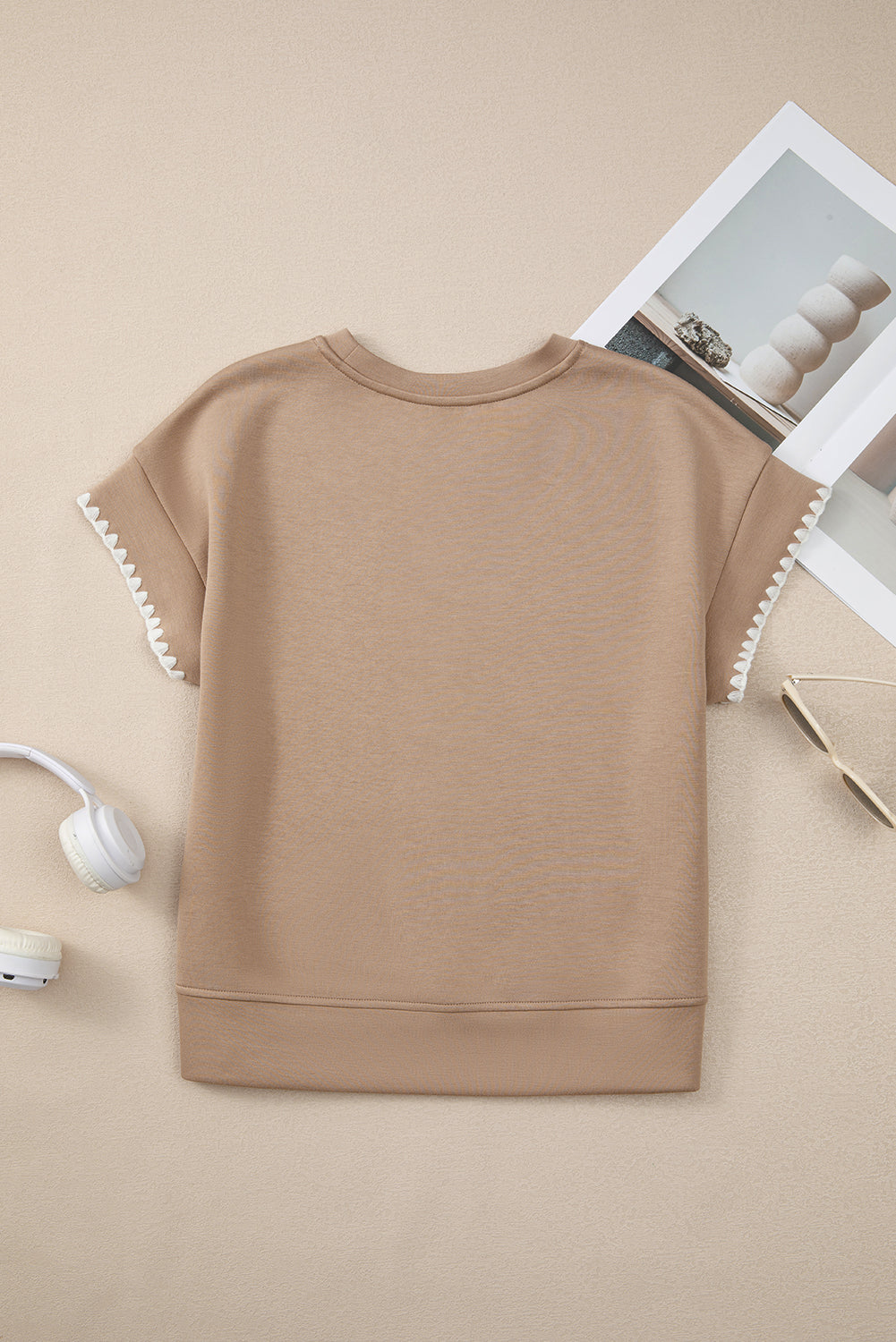 Ric Rac Ribbed Edge Crewneck T-Shirt eAura