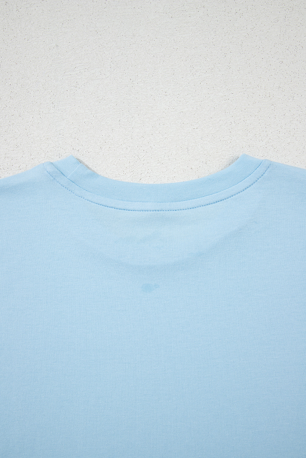 Bright Casual Plain Crew Neck Tee - eAura