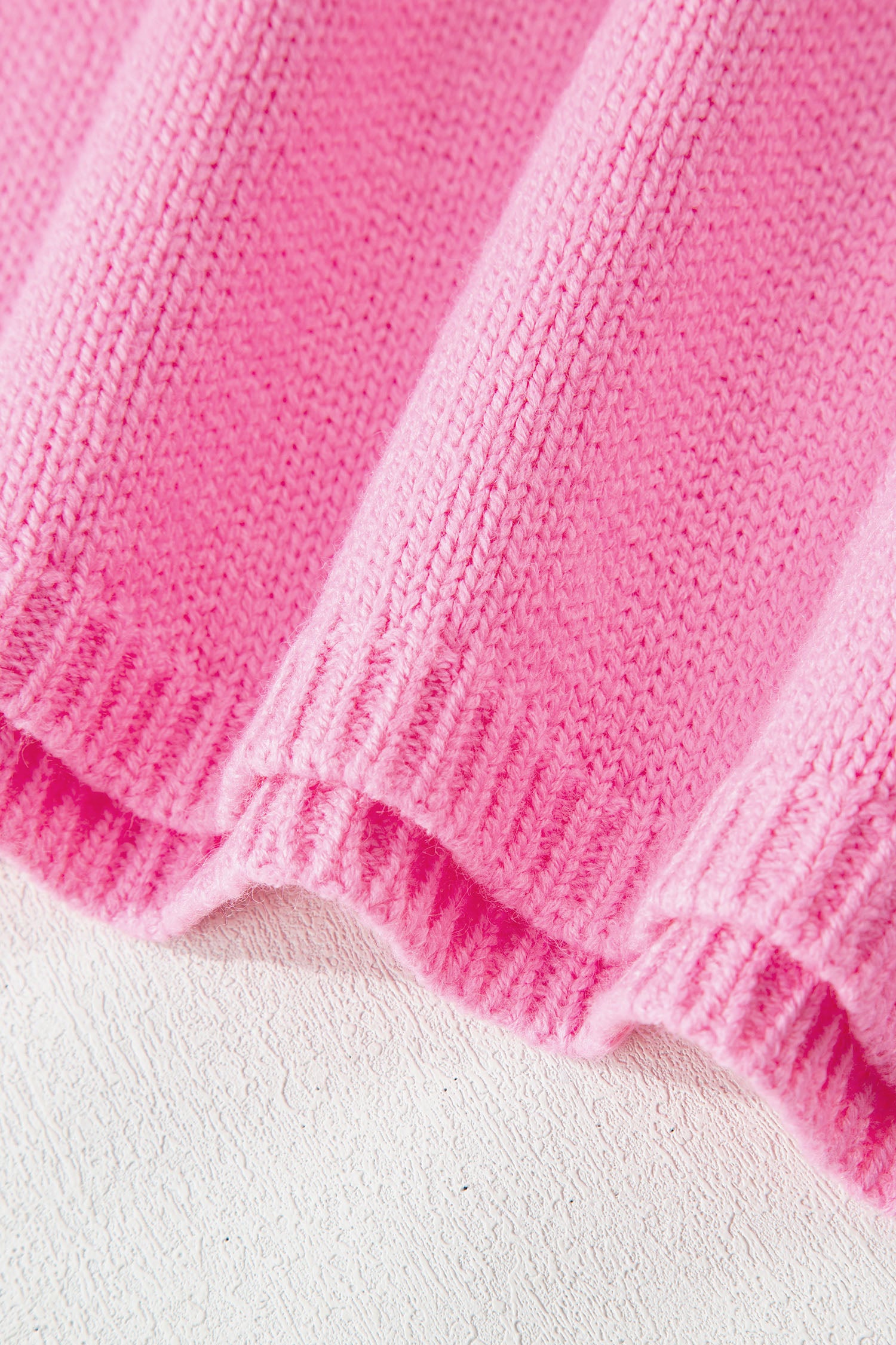 Bow Backless Bubble Sleeve Sweater