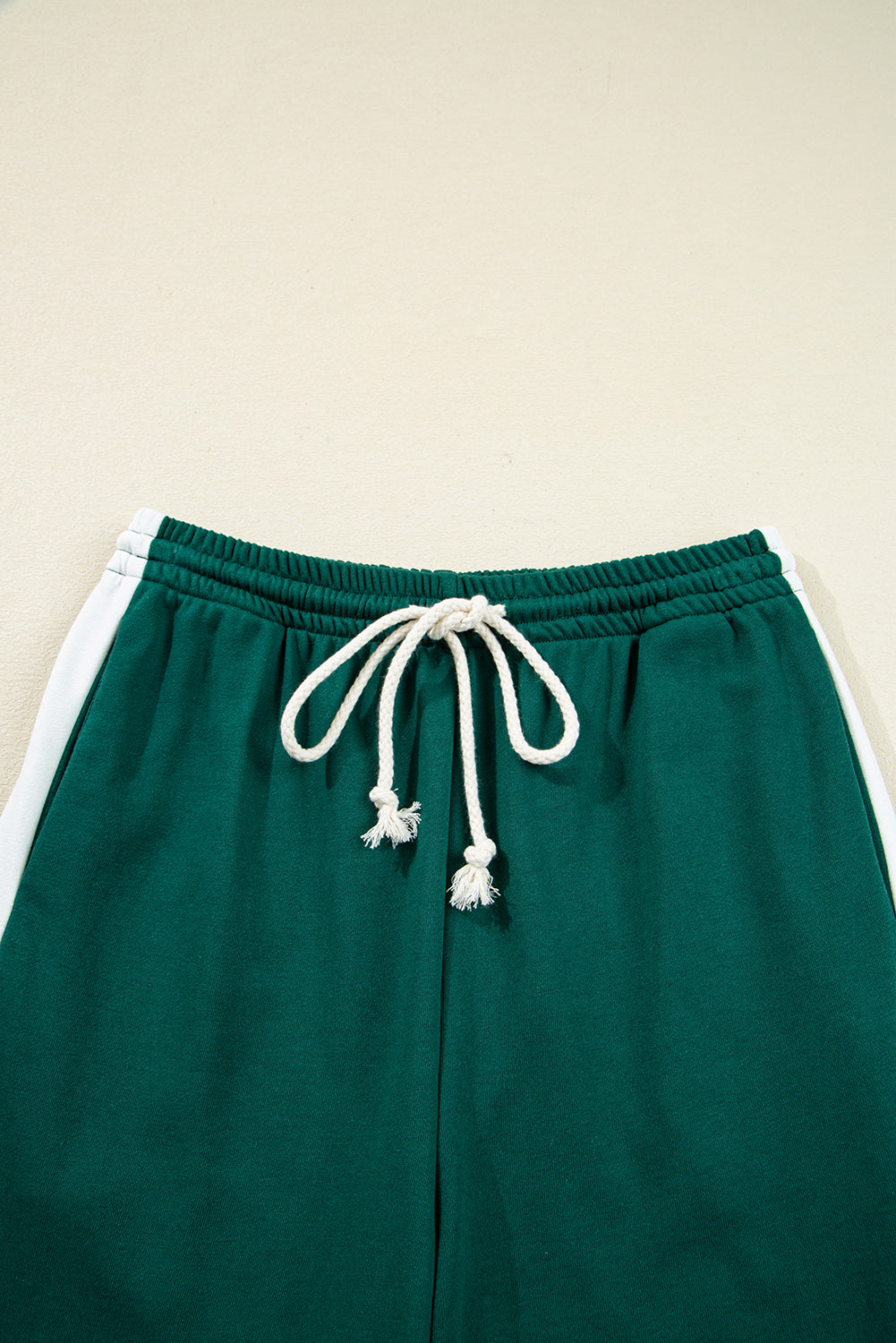 Pullover Top Varsity Stripe Detail & Loose Drawstring Trousers Co-ord eAura