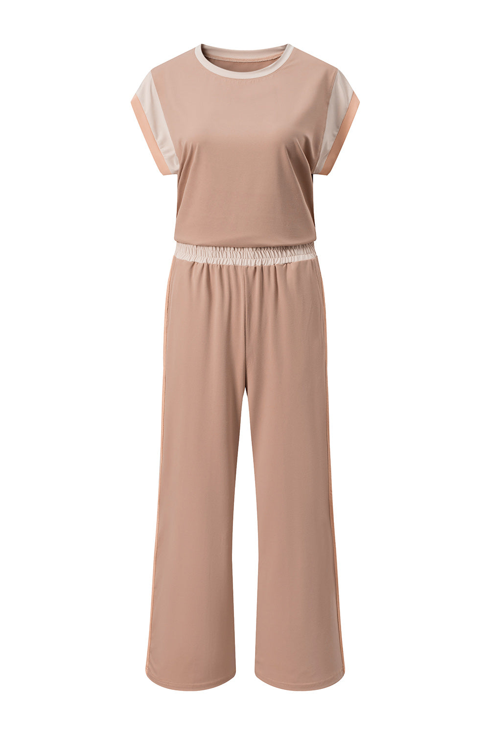 Colour Block Detail Casual Two-piece Co-ord Set Outfit