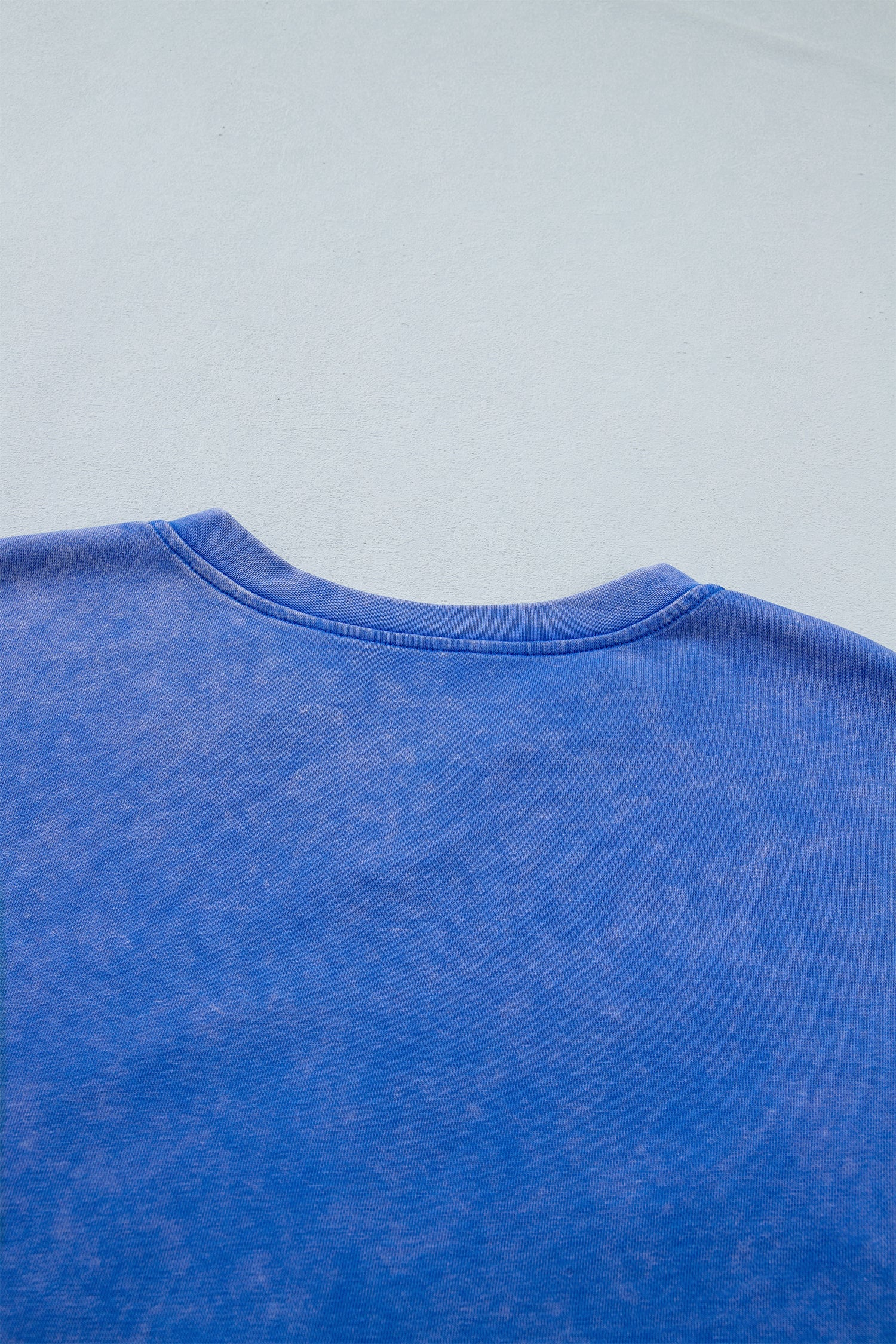 Star Patched Mineral Washed Notched Neck Tee