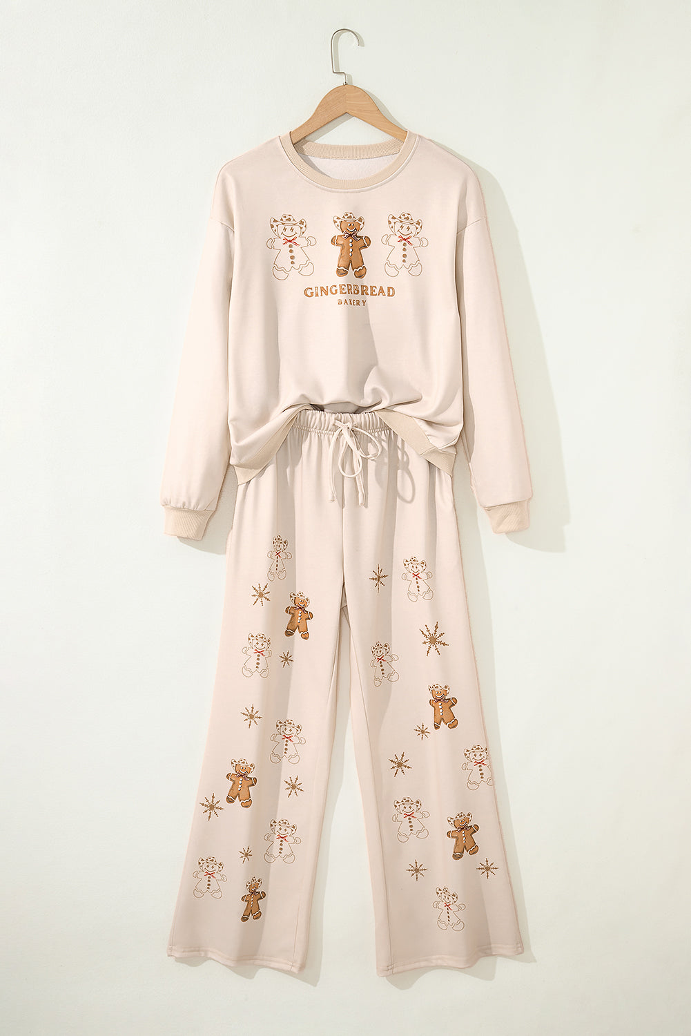 GINGERBREAD BAKERY Christmas Print 2pcs Pyjamas - eAura