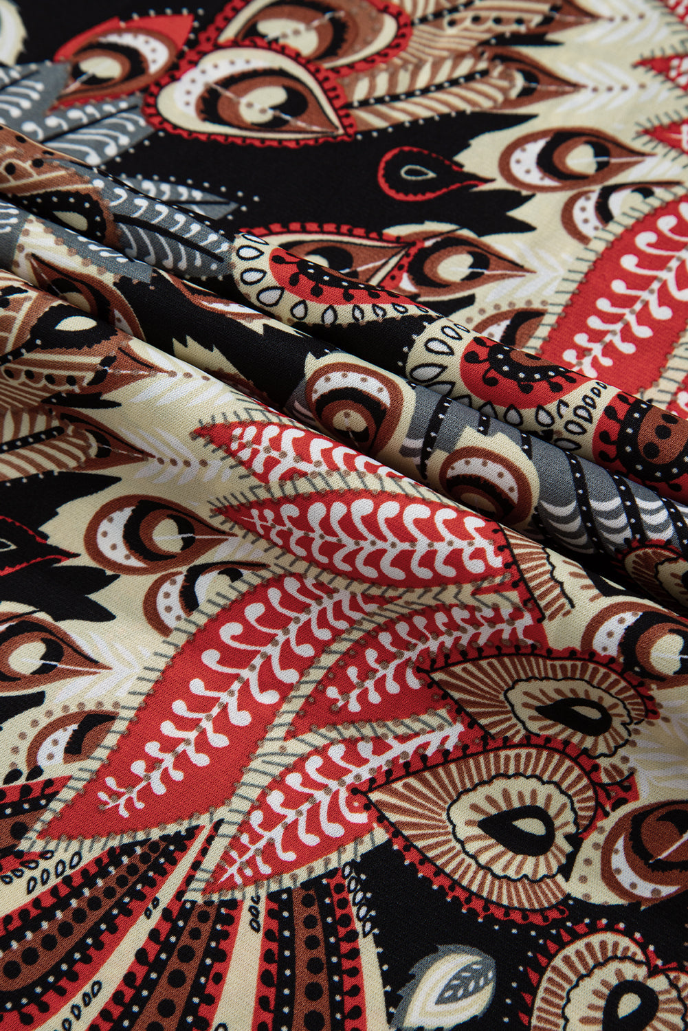 Black Floral Print V Neck Wrap High Waist Maxi Dress Beagle Boutique Fashion Outlet