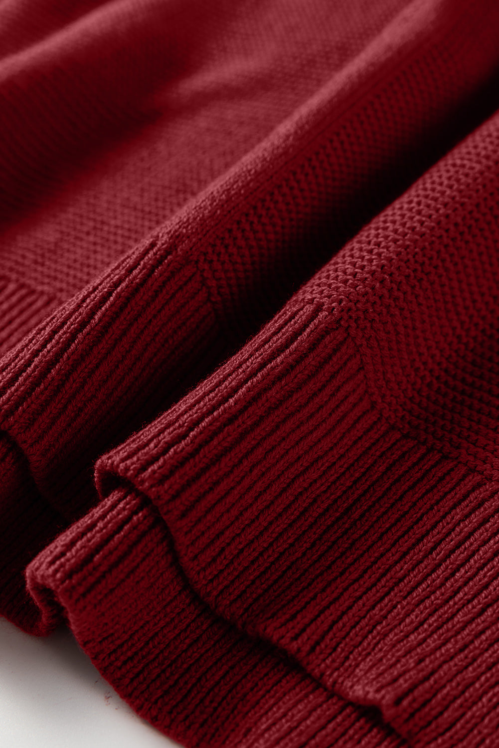 Front Seam Drop Shoulder Loose Sweater - eAura