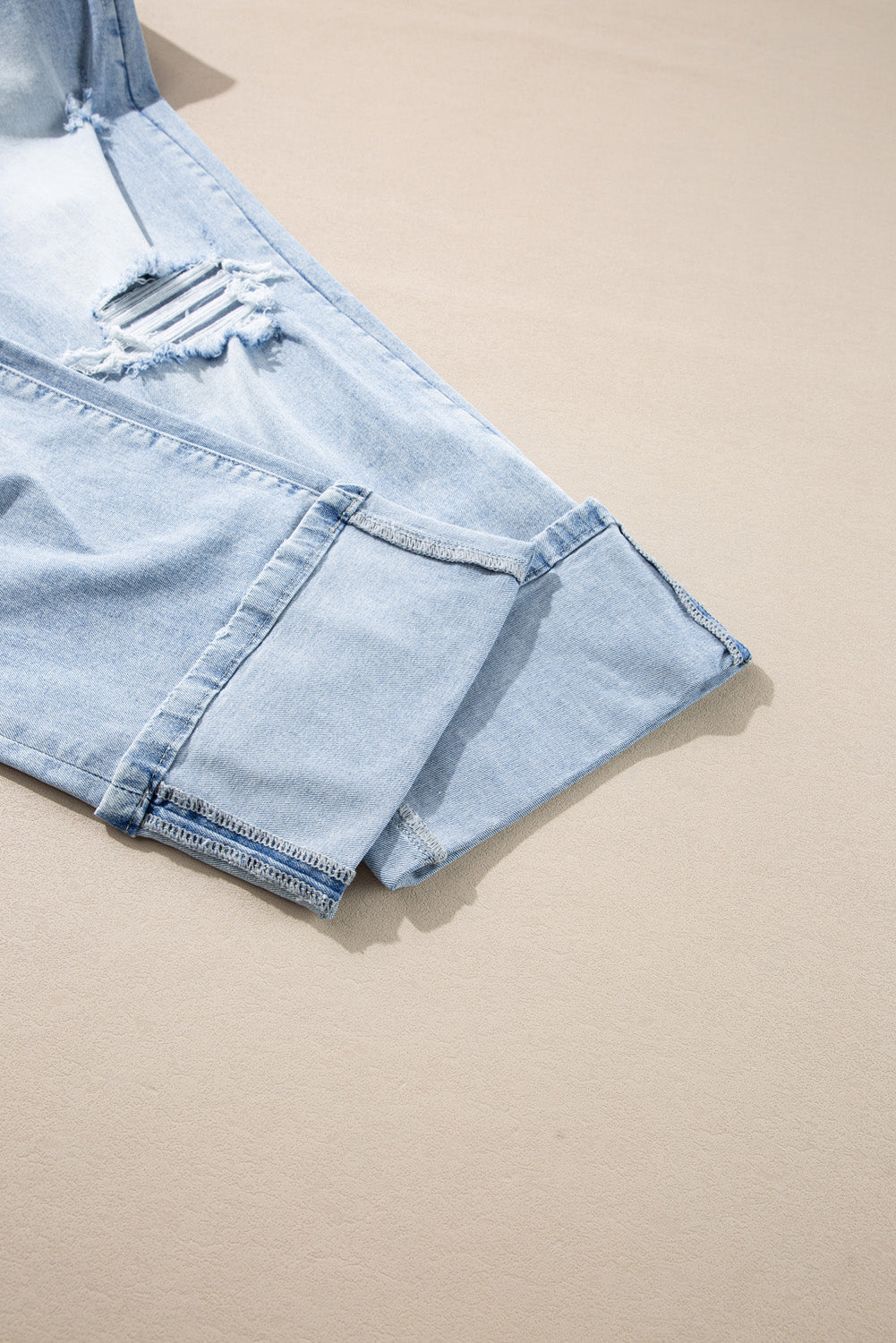 Beau Blue Light Wash Distressed Flare Jeans Beagle Boutique Fashion Outlet