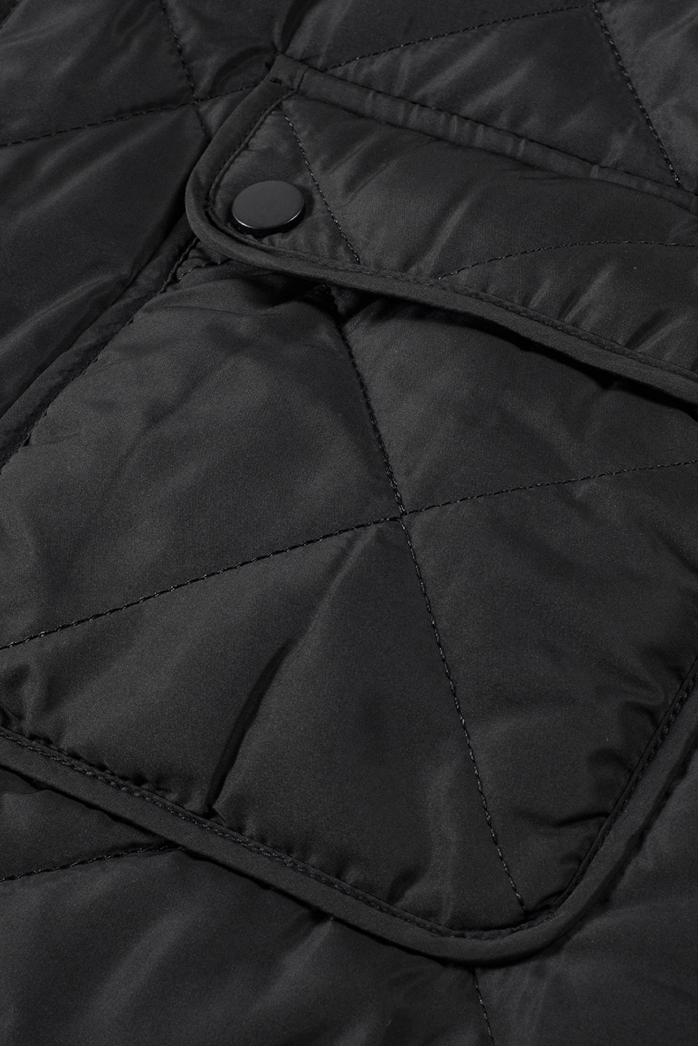 Black Fleece Lined Quilted Zip up Gilet Beagle Boutique Fashion Outlet