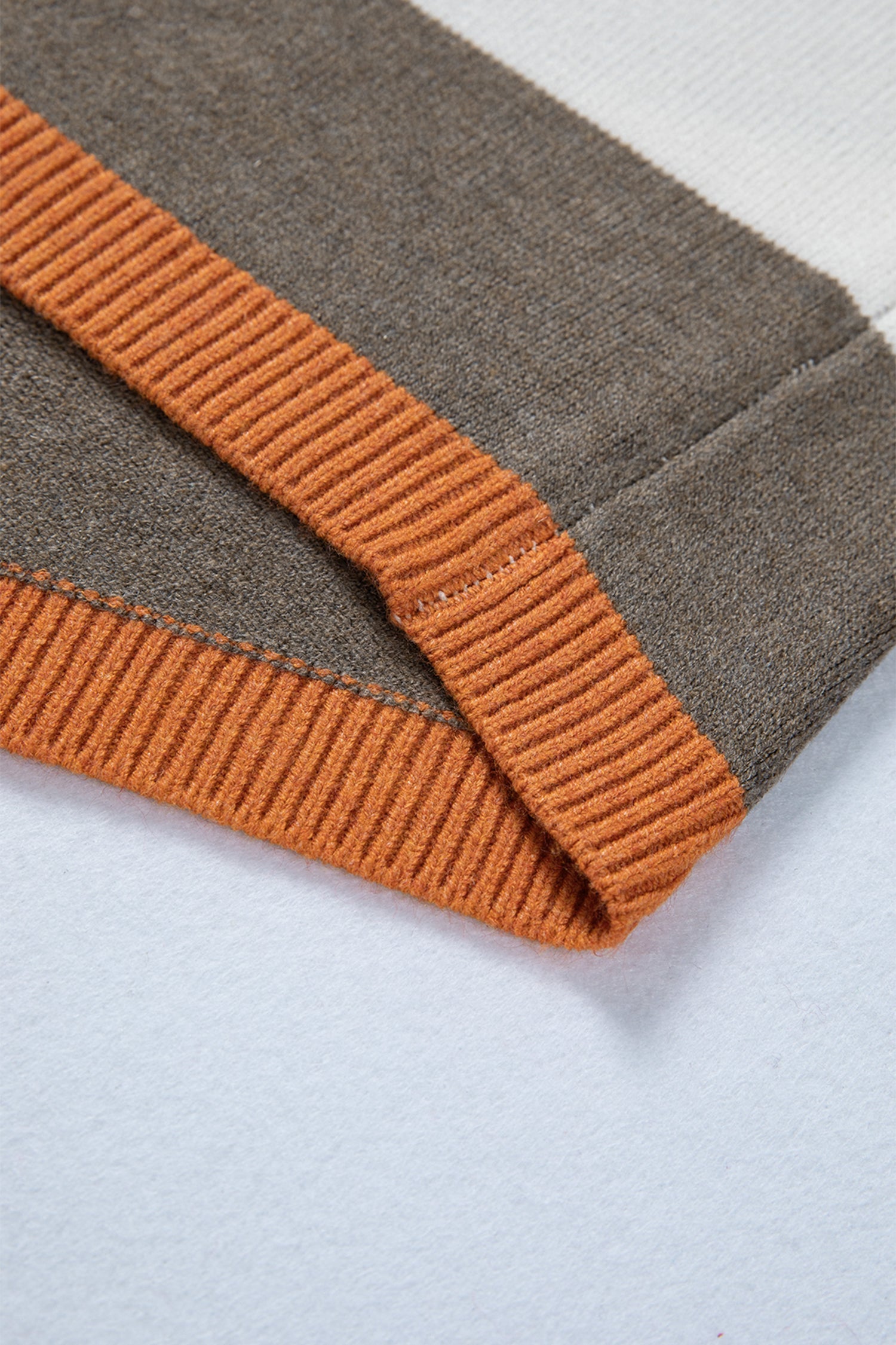 Striped Knit Drop Shoulder Sweater - Sweaters & Cardigans/Sweaters