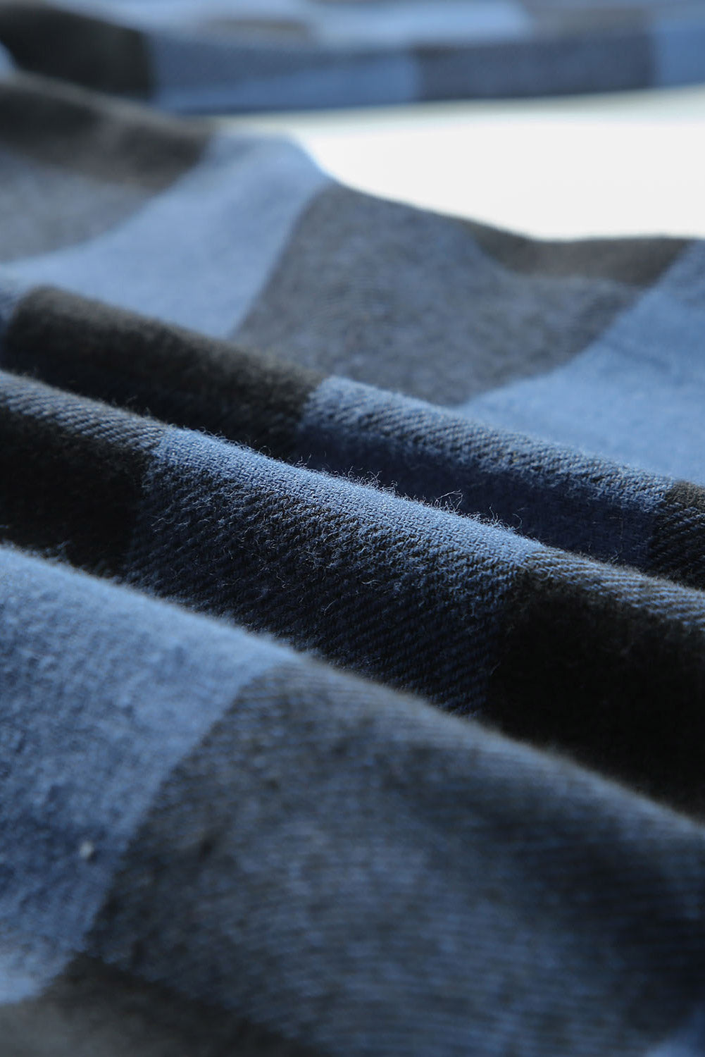 Turn-down Collar Plaid Shirt Coat - eAura