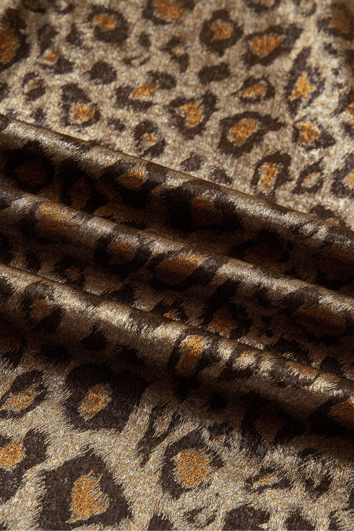 Plus Size Leopard Print Dolman Shirt – Gold