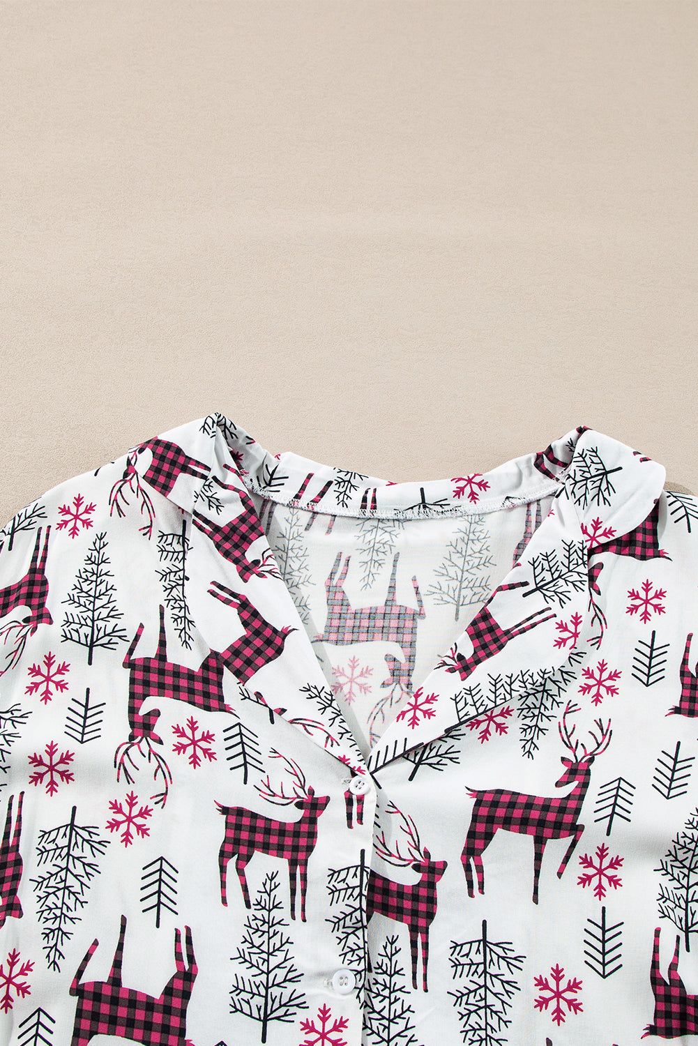Christmas Print Shirt Pyjama Set eAura