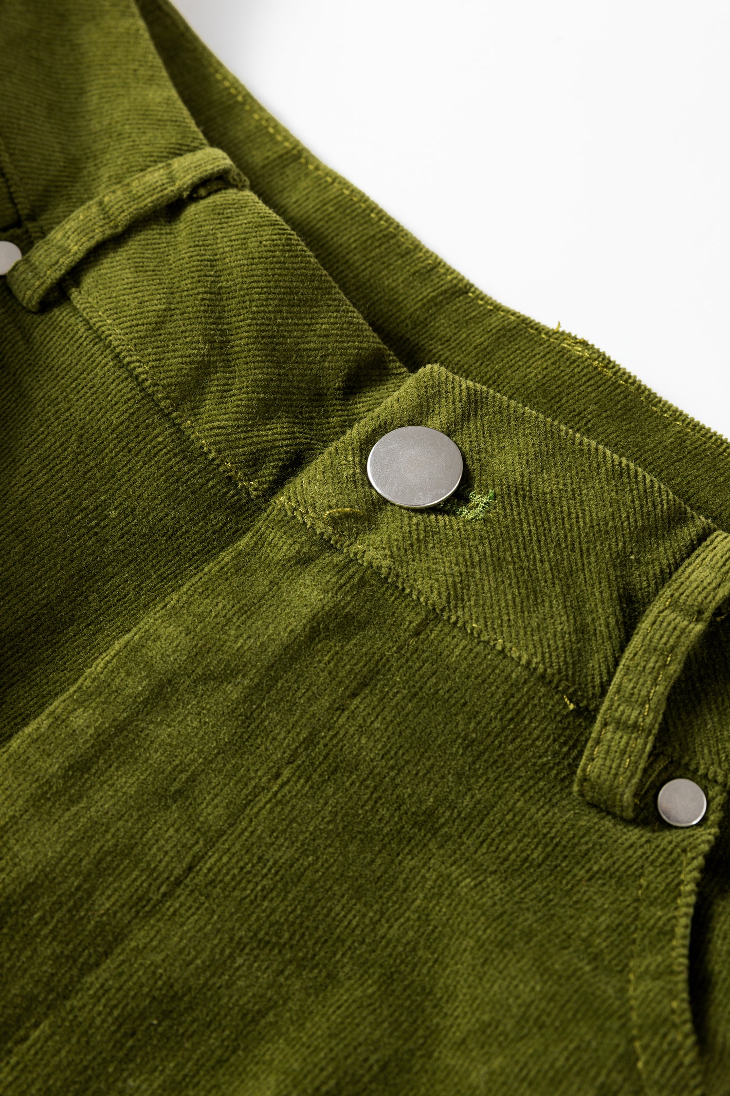 Soft Corduroy High Waist Wide Leg Trousers - Bottoms/Pants & Culotte