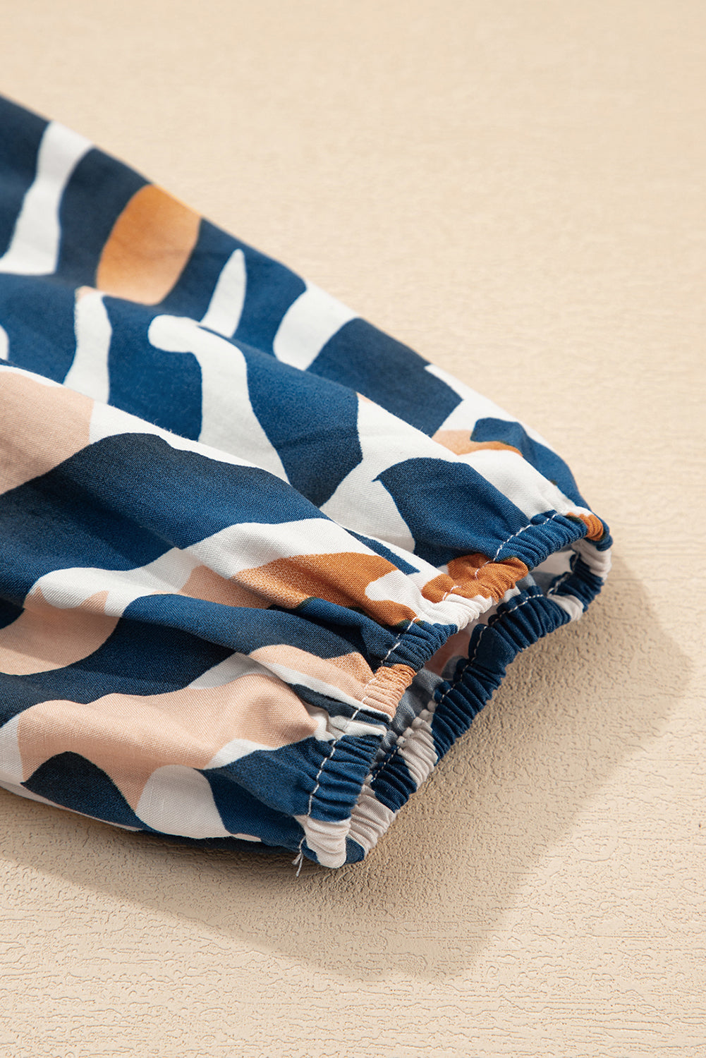 Zebra Print Tied Front Puff Sleeve Top - eAura