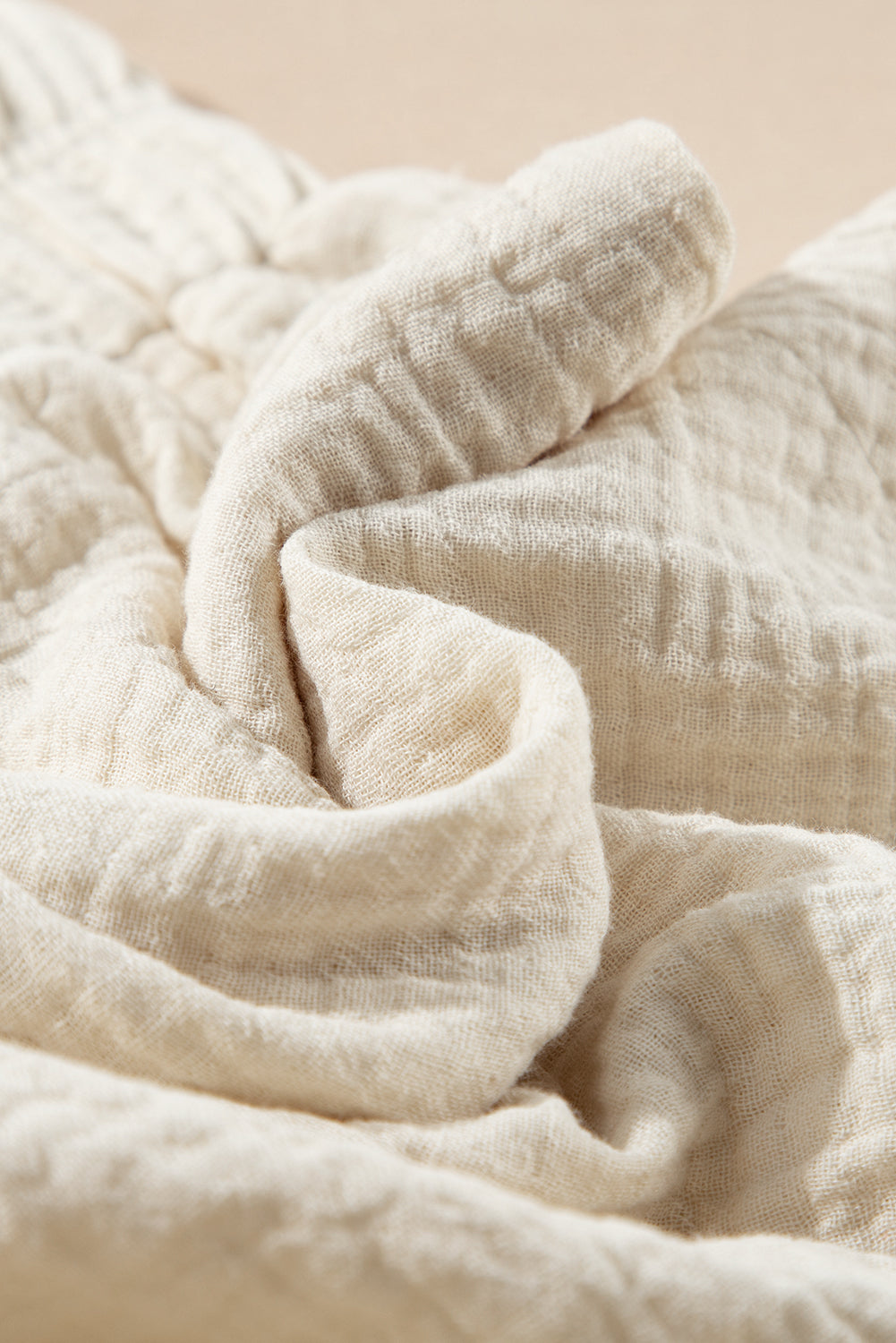 Apricot Textured Frilled Knotted High Waist Lace Hem Shorts eAura