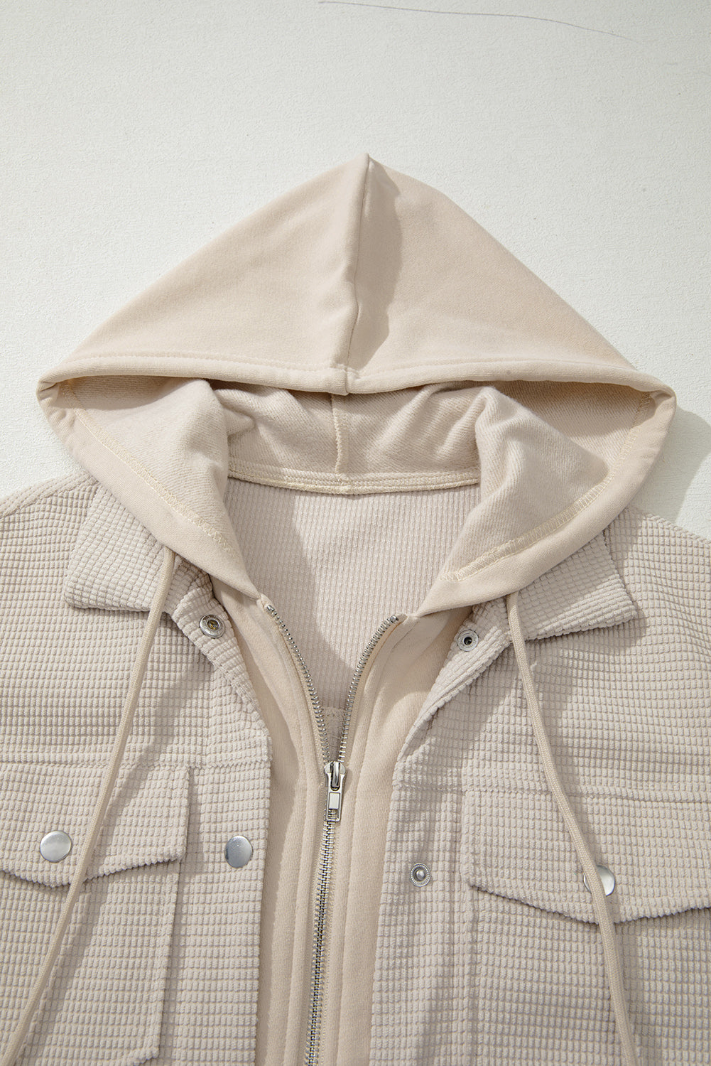 Textured Hooded Jacket - eAura