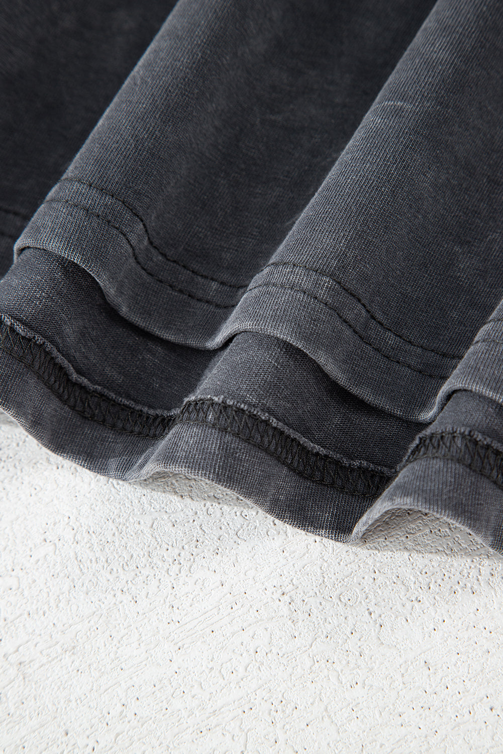 Dark Grey Kindness Butterflies Graphic Mineral Wash Loose Tee eAura