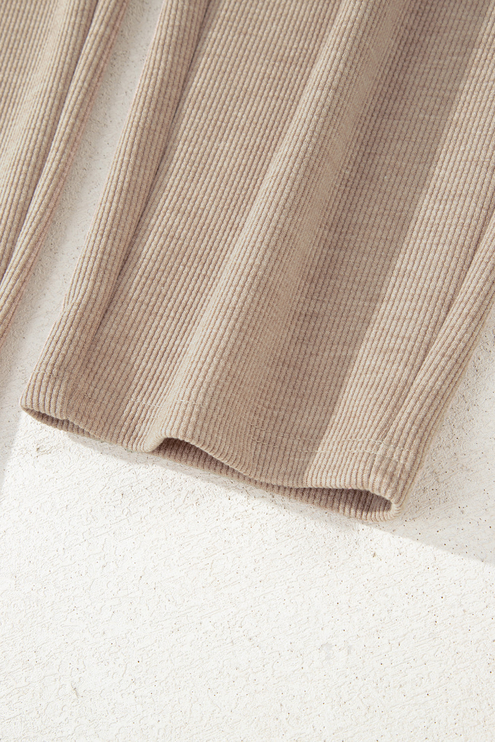 Soft Corduroy Leopard Drawstring High Waist Trousers - eAura