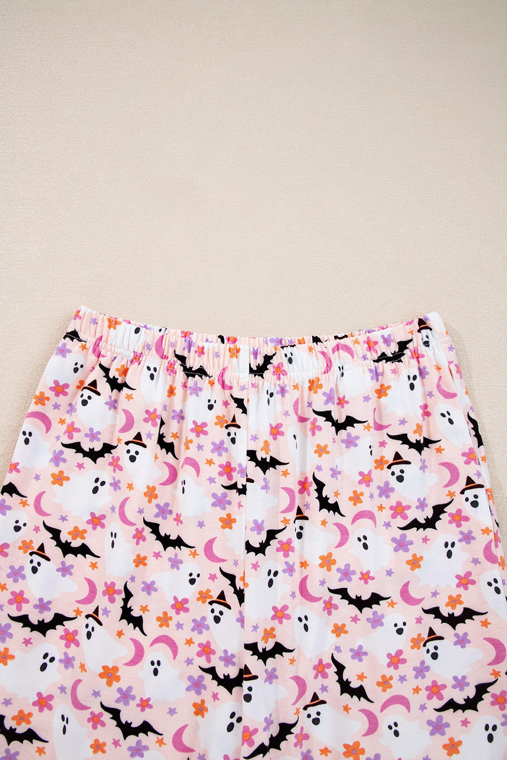 Pink Halloween Eve Haunted Honey Bat Print Pyjama Set - eAura