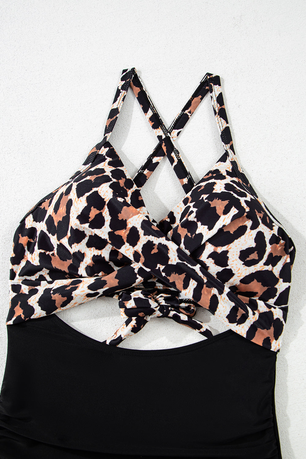 2-tone Crossed Cutout Backless Monokini eAura