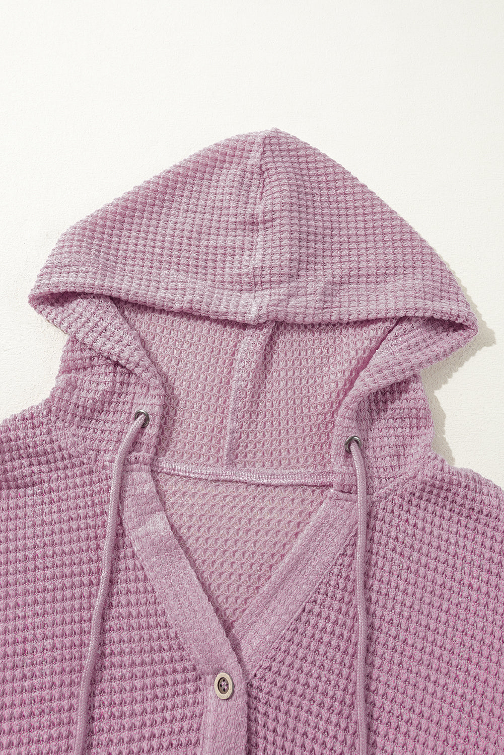 Plus Size Hooded Waffle Knit Top BB Fashion Outlet