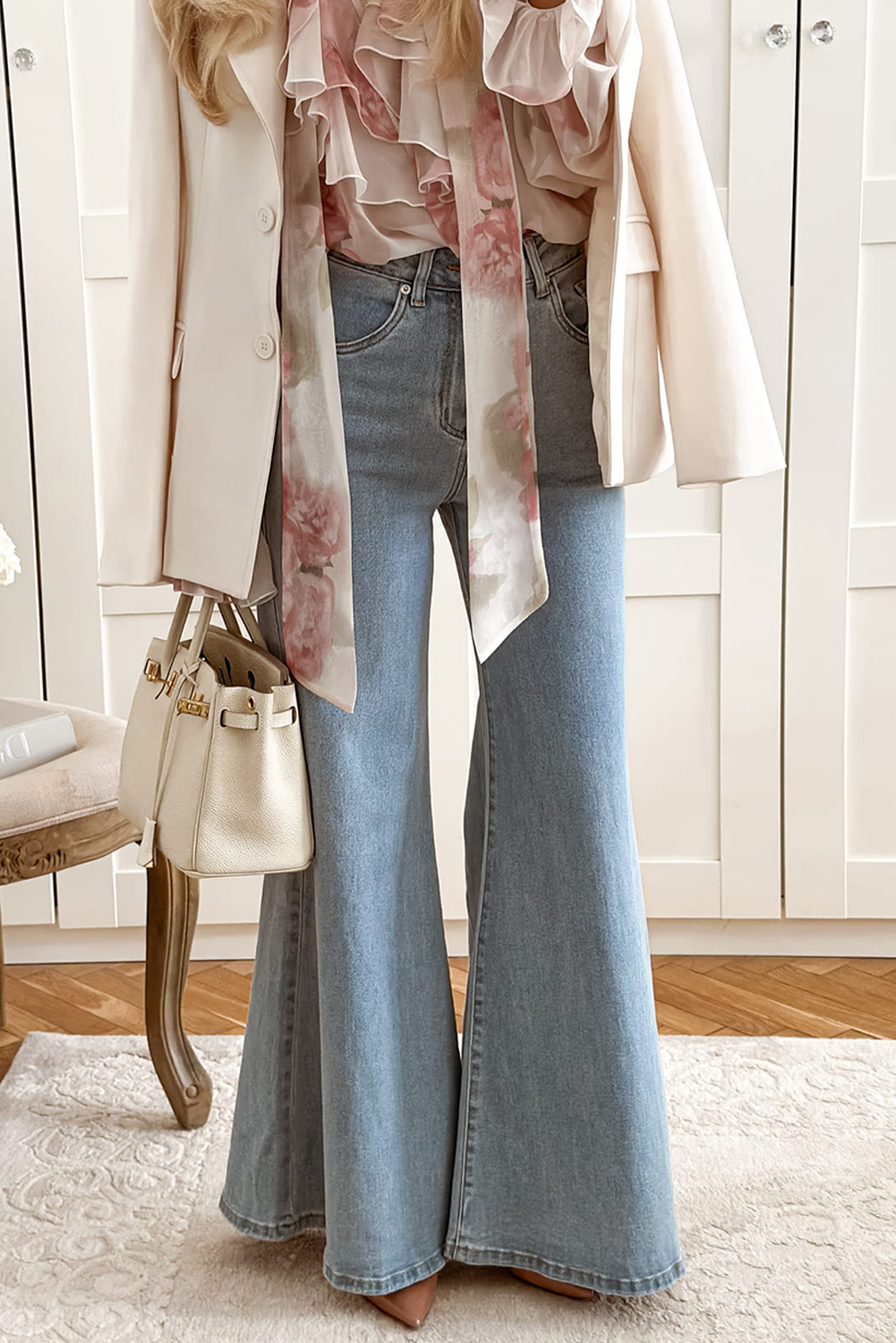High Waist Button Zip Fly Bell Bottom Jeans Dear-Lover Dropshipping