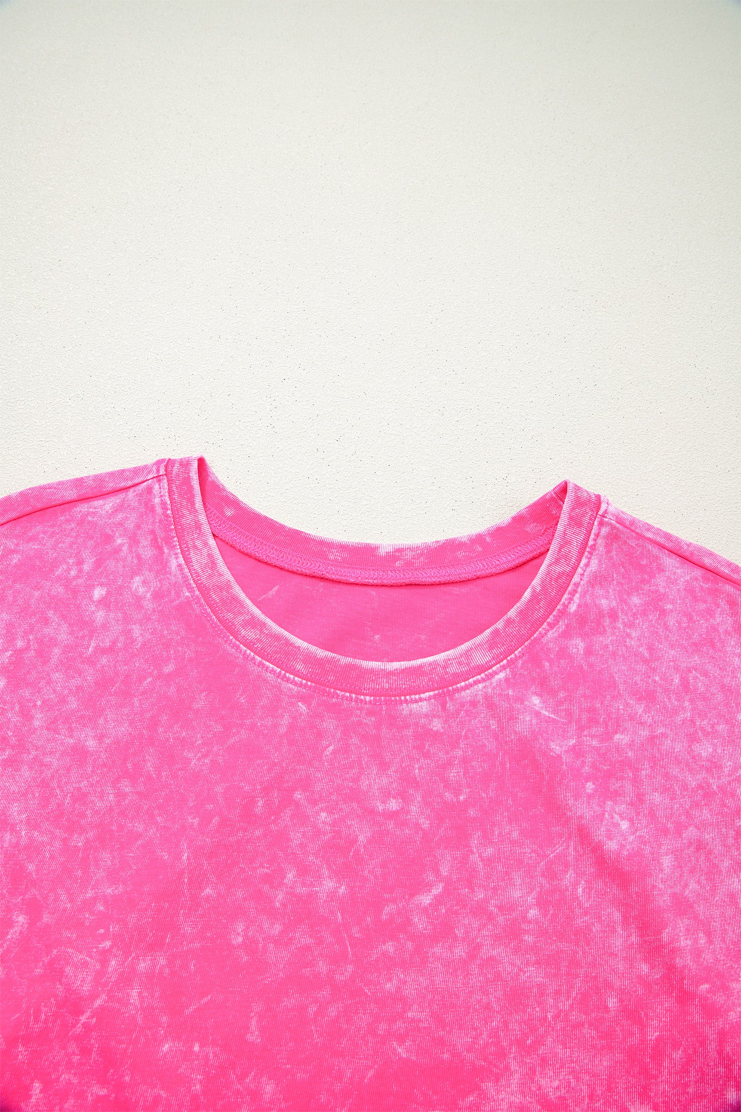 Mineral Wash Cotton Shorts & Tee Co-ord Set