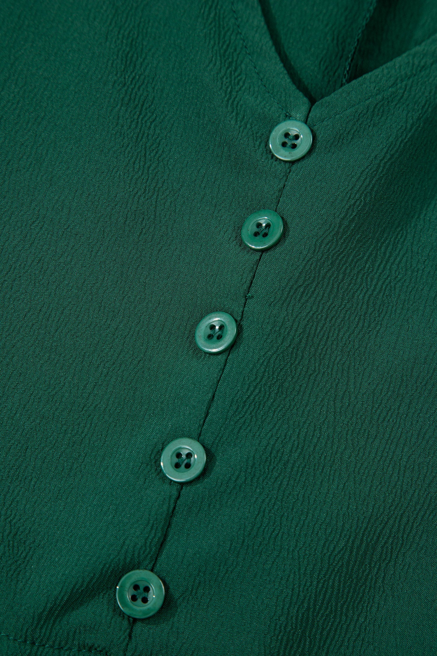 Long Sleeve Button V-Neck Tiered Maxi Dress - Dresses/Maxi Dresses