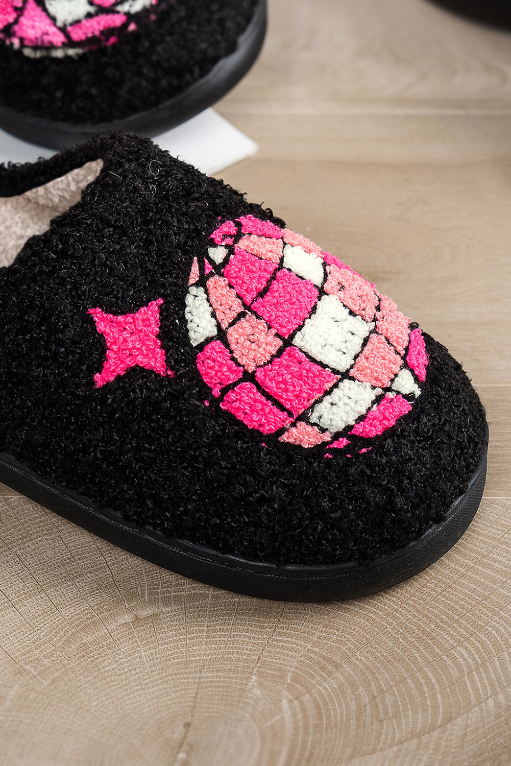 Disco Ball Home Plush Slippers