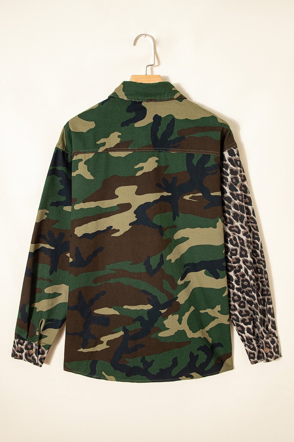 Leopard Camo Patchwork Oversize Shacket - eAura