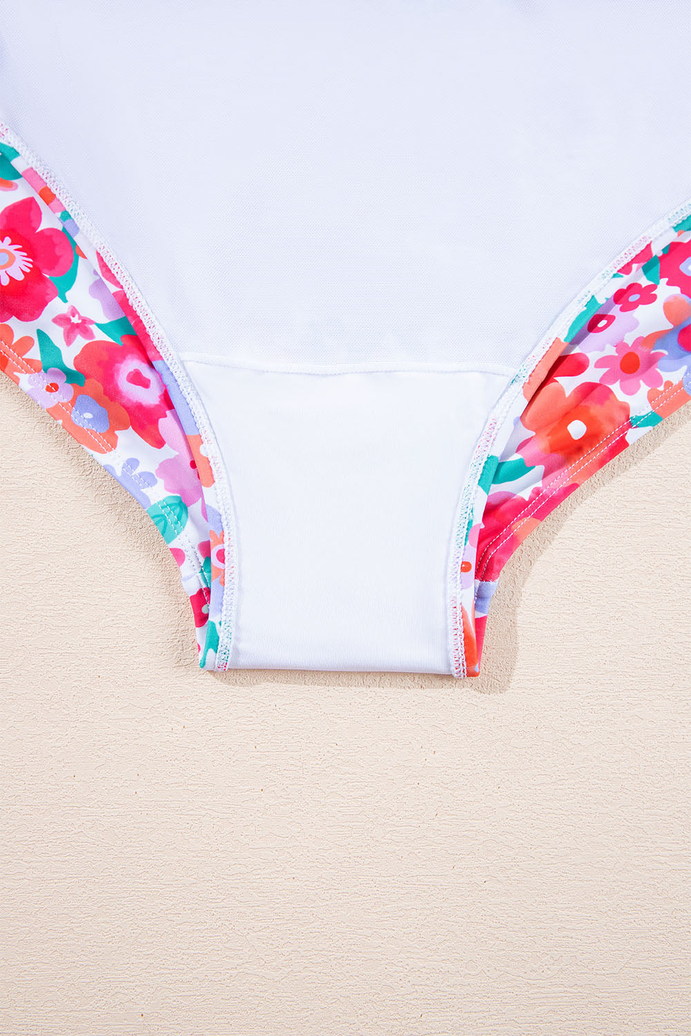 Rose Plus Size Floral Print Twisted High Waist Bikini Set BB Fashion Outlet