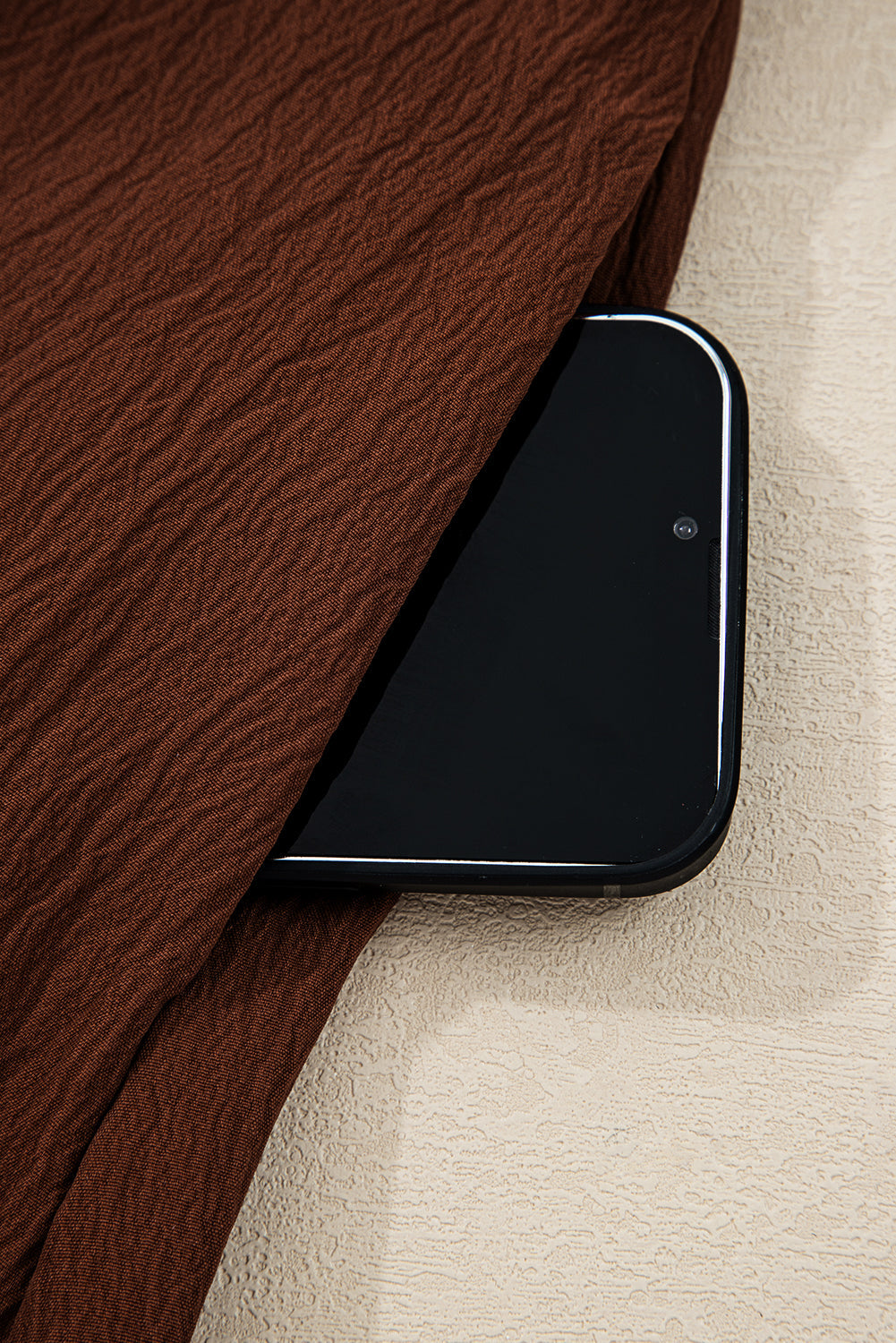 Embroidered Tassel Tie Waist Long Sleeve Mini Dress - eAura