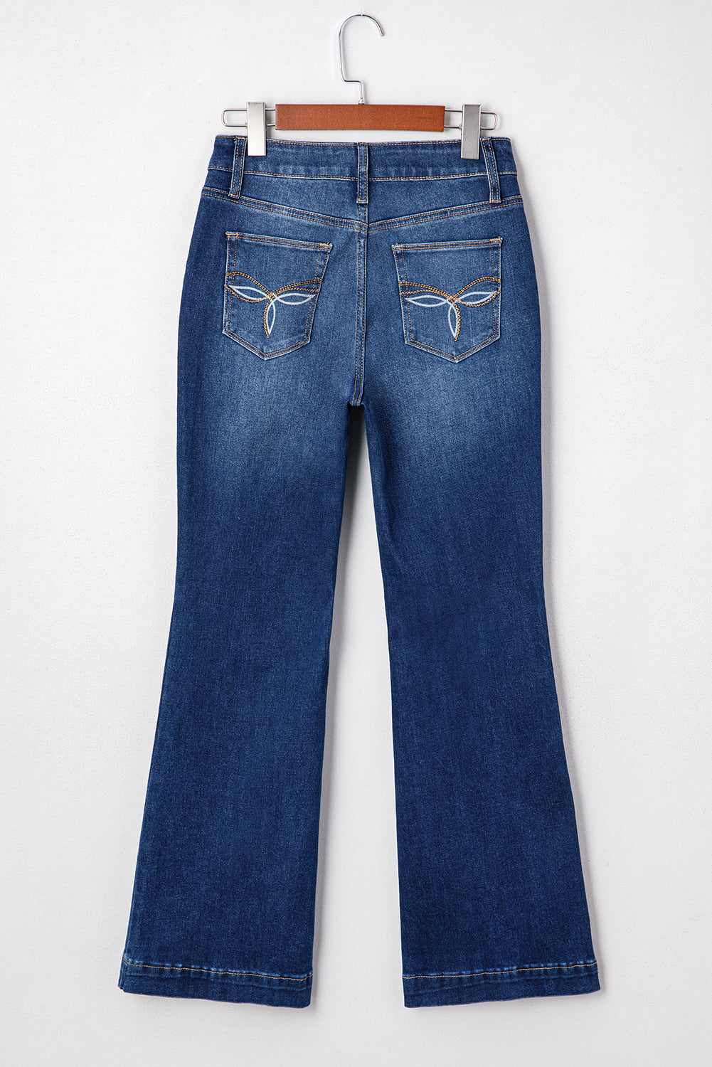Western Stitch Patched Pocket Bootcut Jeans - eAura