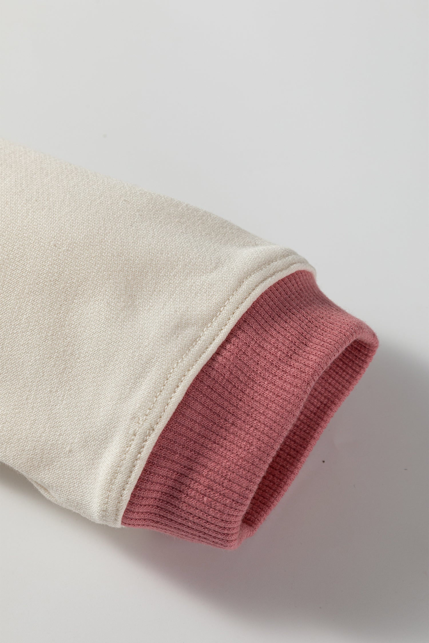 Contrast Trim Crochet Knit Exposed Seam Hoodie - eAura