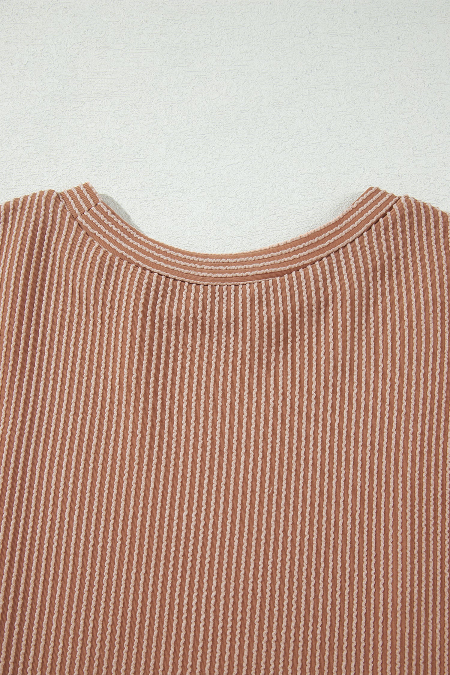 Leopard Print Colorblock Ribbed Knit Top – Dune