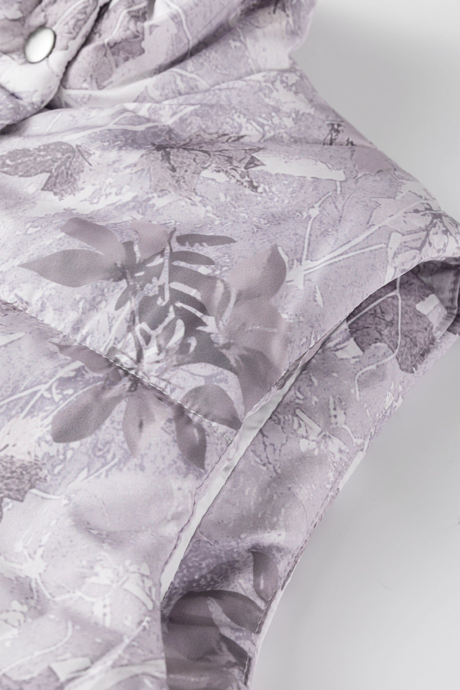 Camo Leaf Print Winter Puffer Vest - Outerwear/Vests