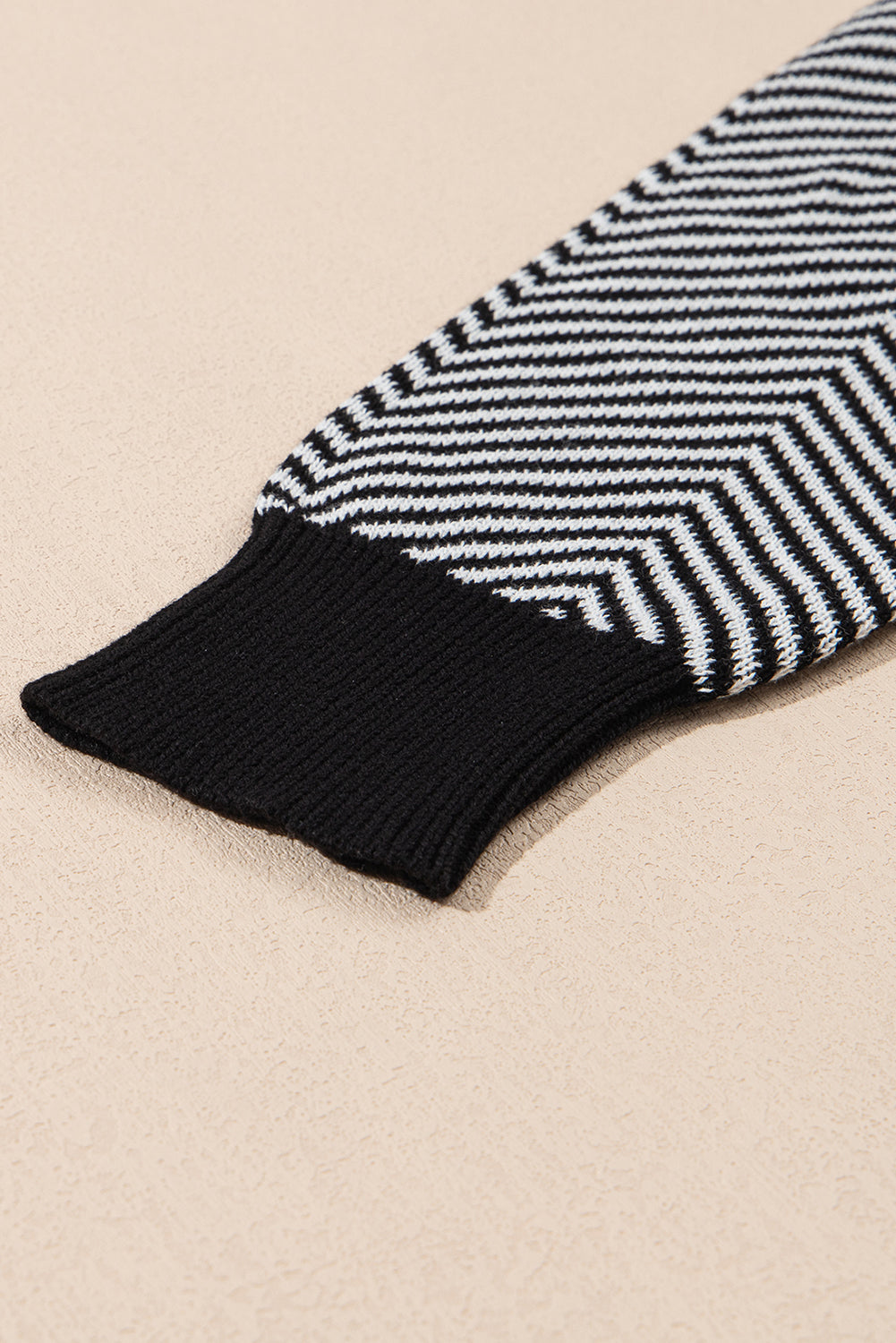 Brown Stripe Buttoned Front V Neck Herringbone Cardigan Dear-Lover Dropshipping