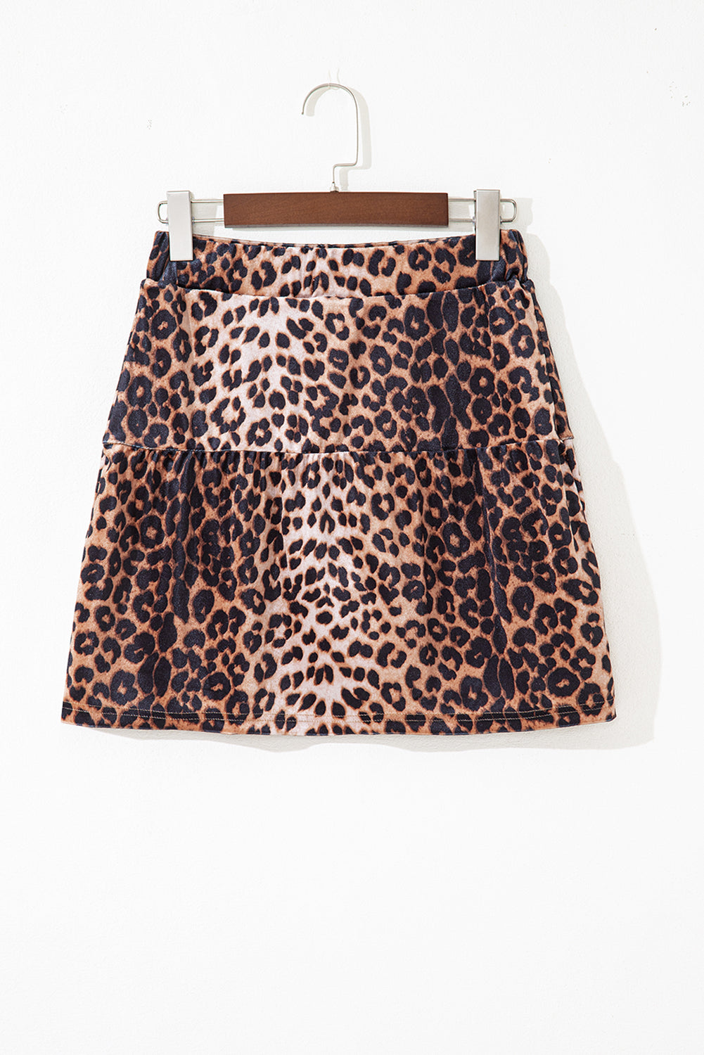 Leopard Tiered Tiered Mini Skirt - eAura
