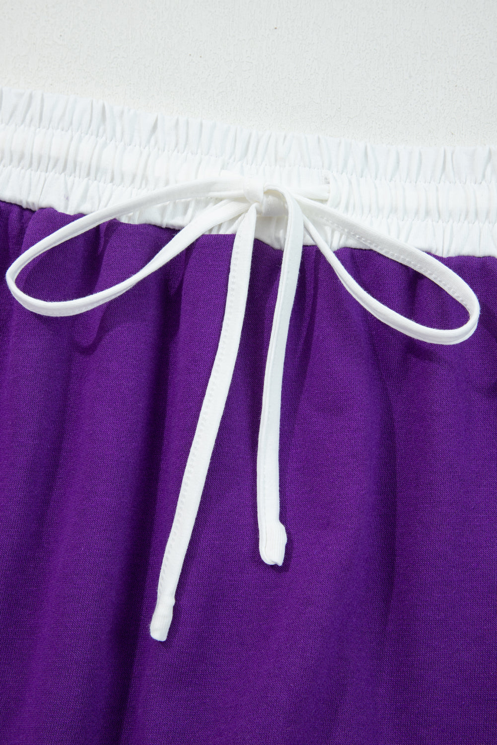 Varsity Stripe Detail Drop Shoulder Pullover Mini Skort Co-ord Set