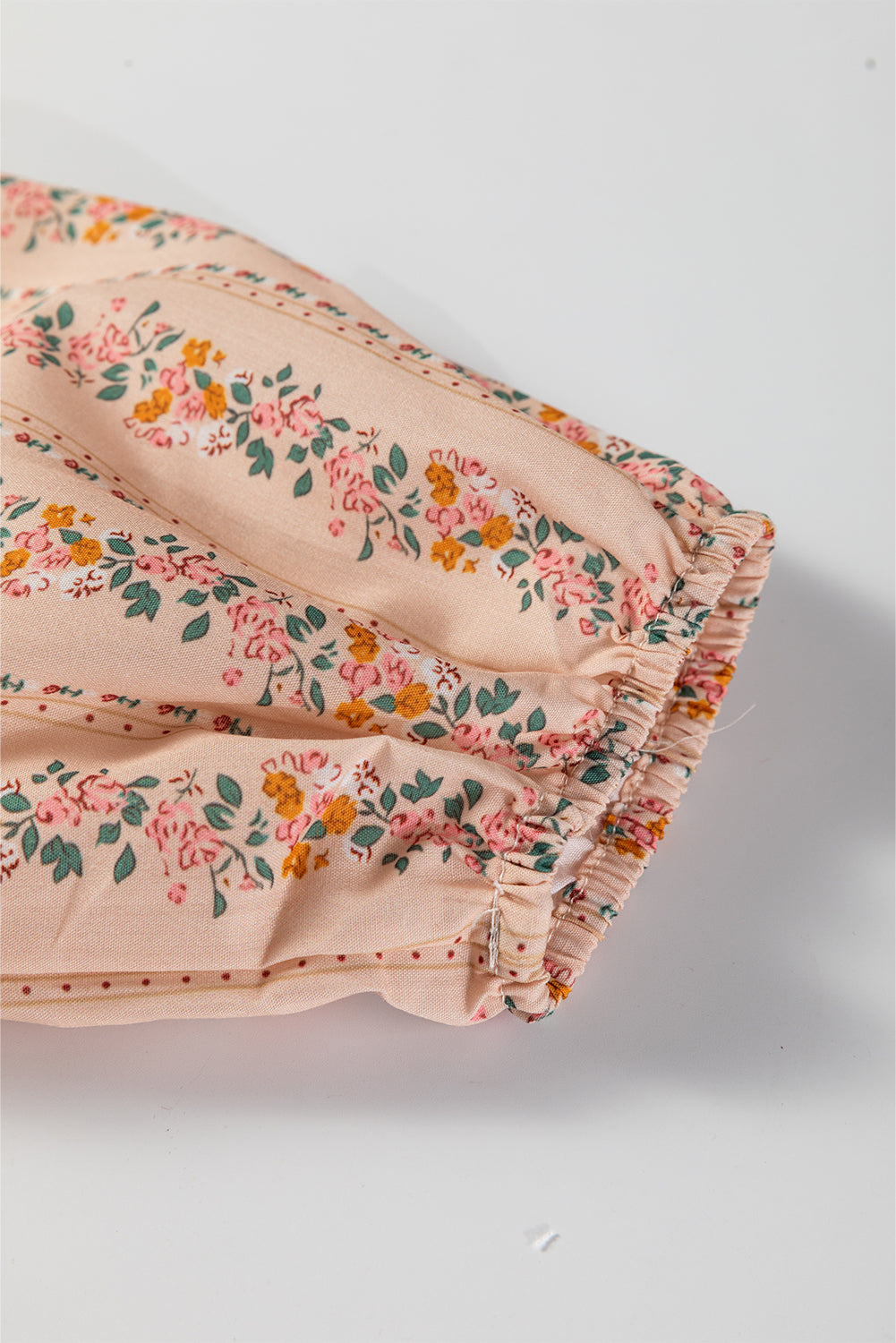 Floral Print Contrast Velvet Bow Lace Patchwork Long Sleeve Loose Mini Dress - eAura