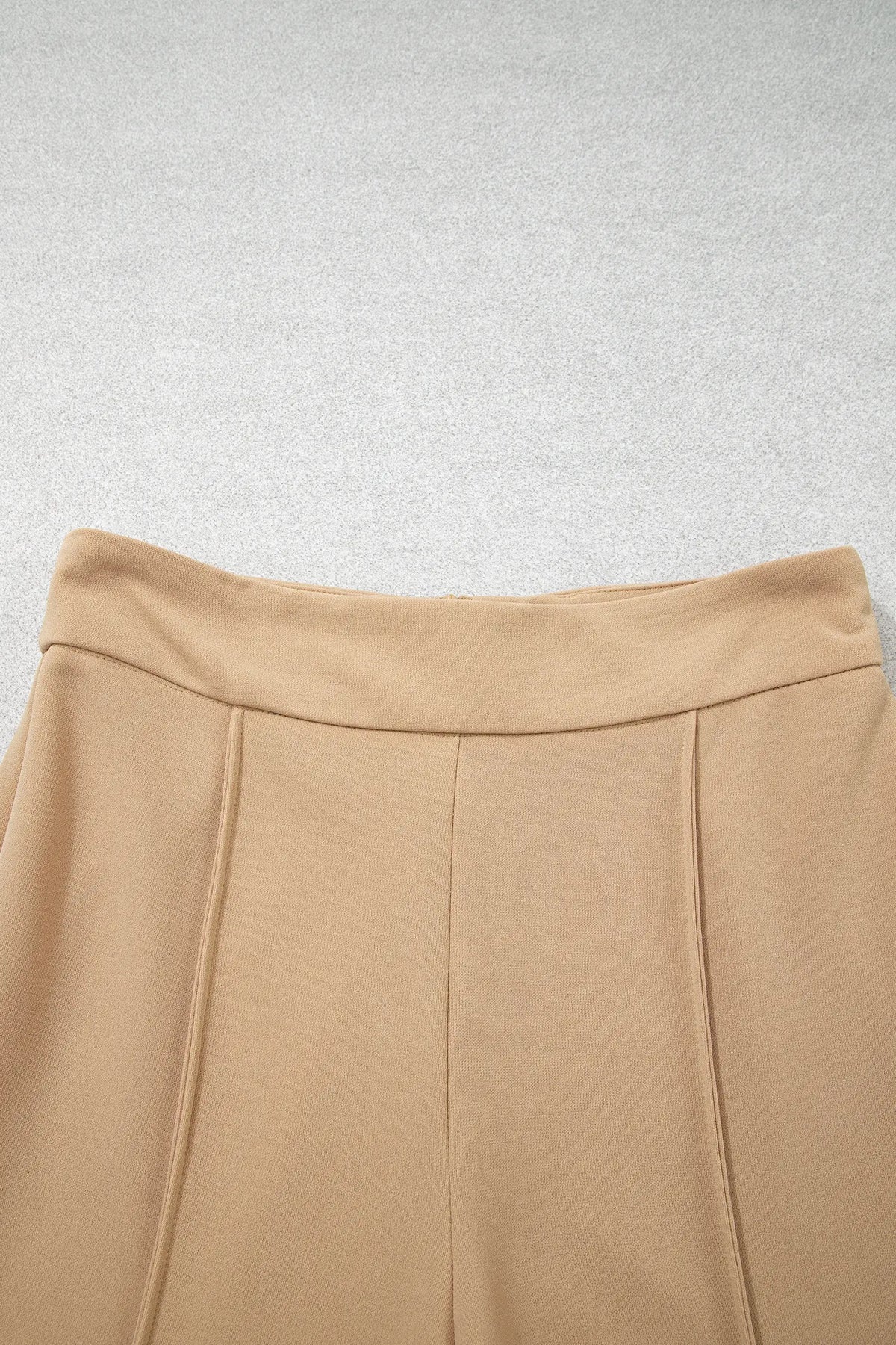 High Waist Full Length Regular Fit Pants – Parchment