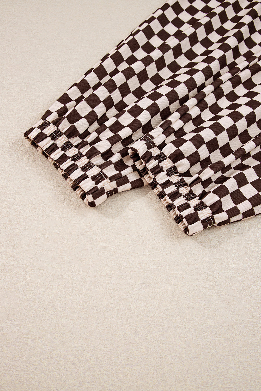 Black Checkered Co-ord Joggers Set eAura