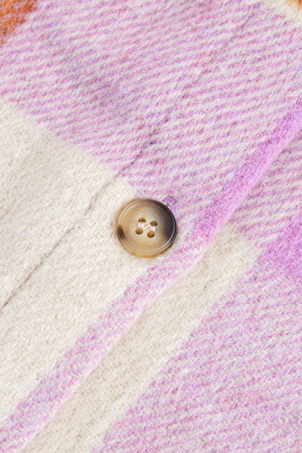 Purple Corduroy Pockets Brushed Checkered Shacket Beagle Boutique Fashion Outlet