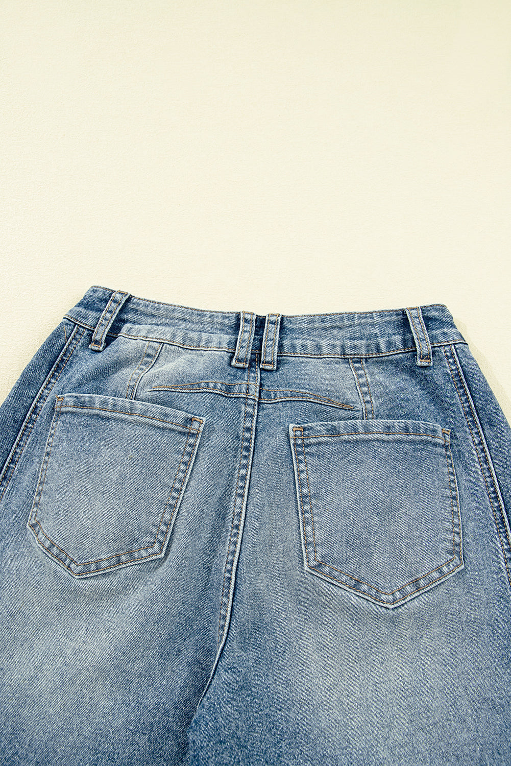 Washed Seam Detail Shift Jeans - eAura