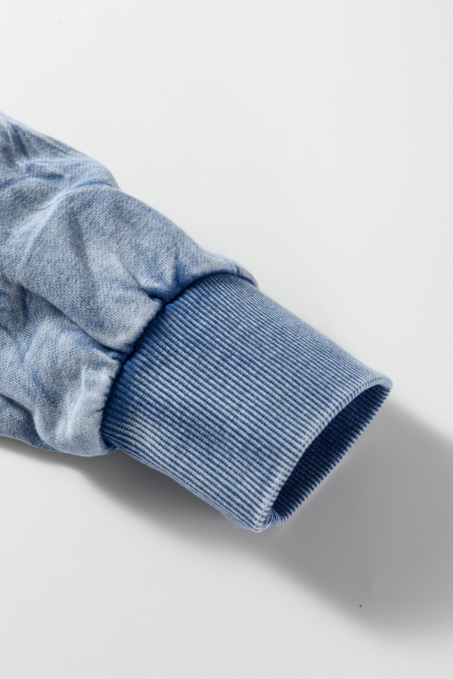 "Saved By Grace" Letter Embroidery Mineral Wash Loose Sweatshirt - eAura