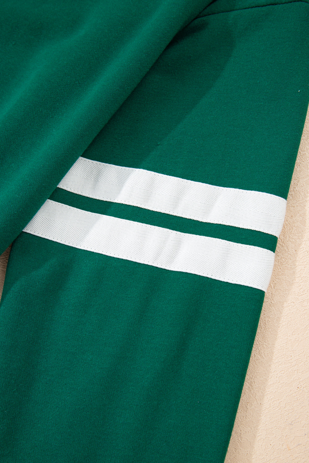 Varsity Stripe Detail Drop Shoulder Pullover Mini Skort Co-ord Set - eAura
