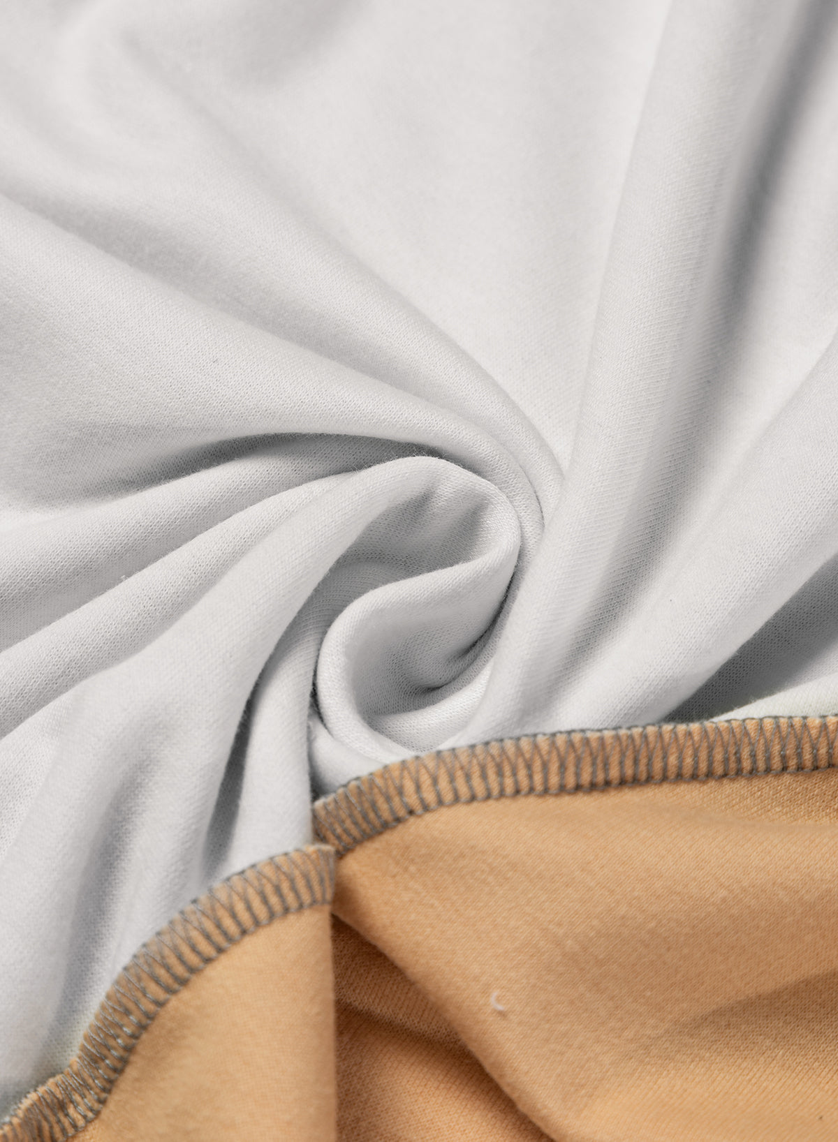 Colour-block Stitching Irregular Hem Long Sleeve Top - eAura